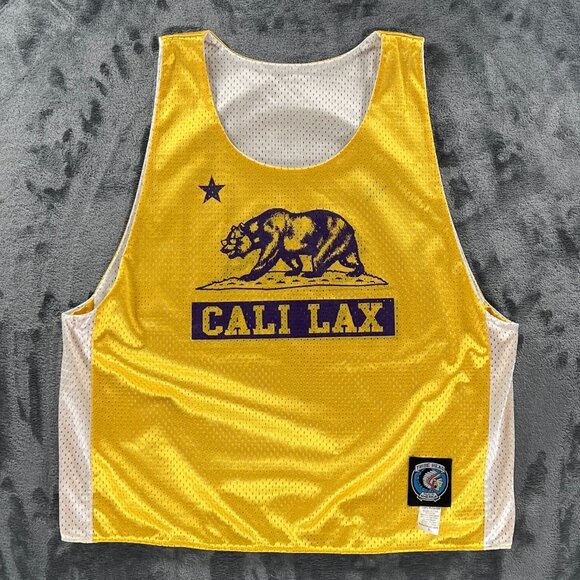Tribe Head Reversible Lacrosse Jersey Men S Cali Lax Vintage Made in USA Y2K - Picture 8 of 14